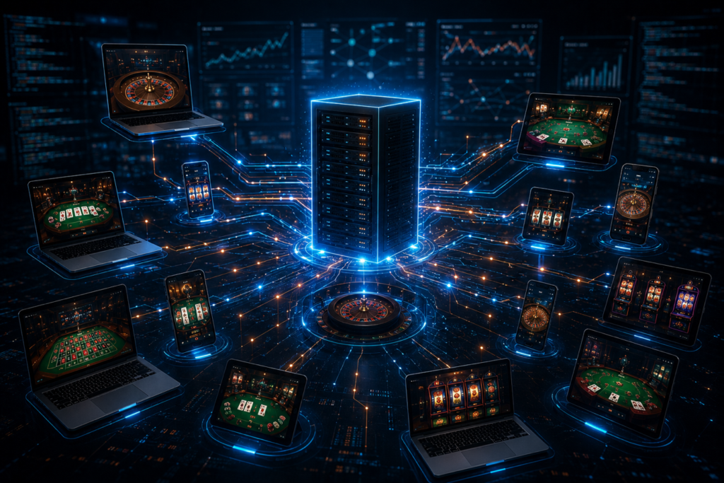Online casino latency optimisation and production testing